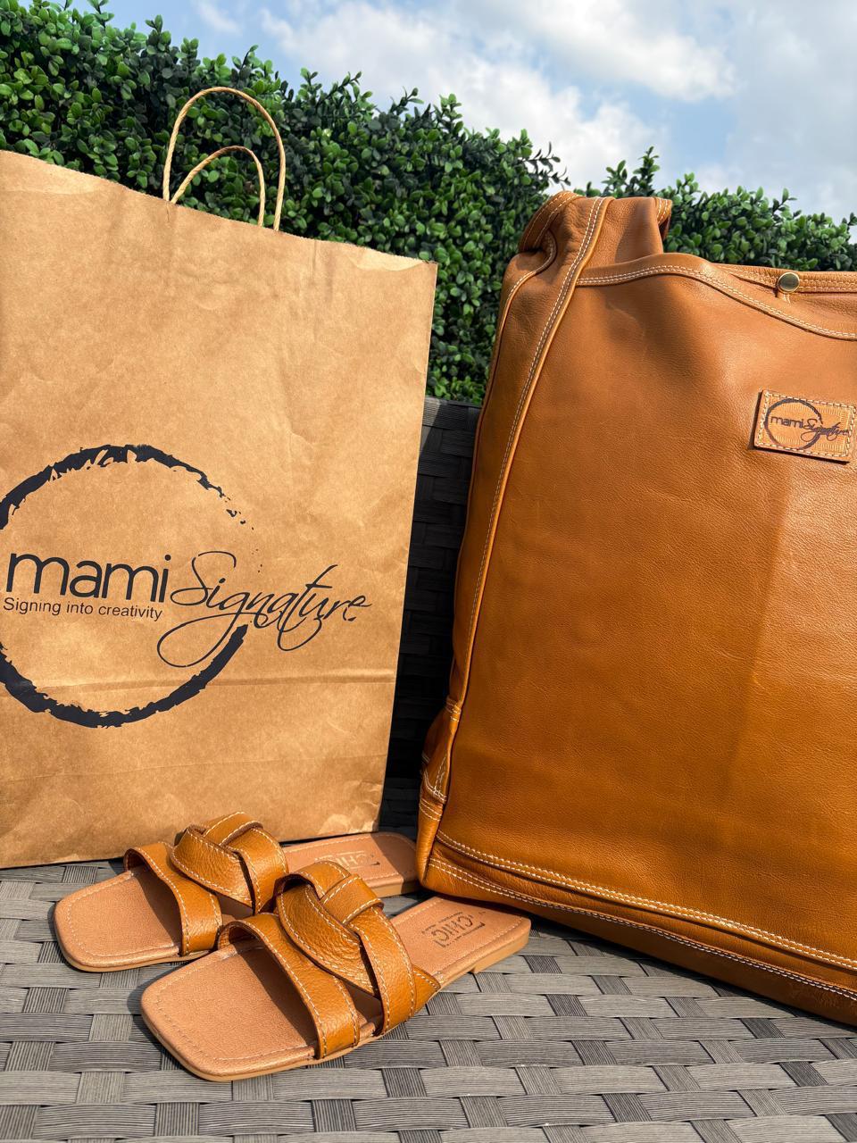 Mami Signature branded leather creation